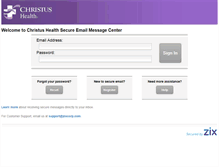 Tablet Screenshot of christushealth-secure.org